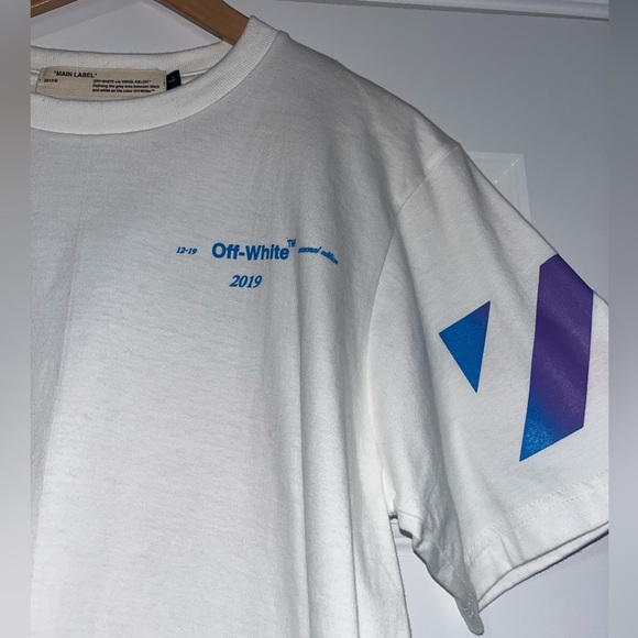 OFF WHITE T-SHIRT - WHITE 2019 COLLECTION (L - fits like a M) - Picture 2 of 7